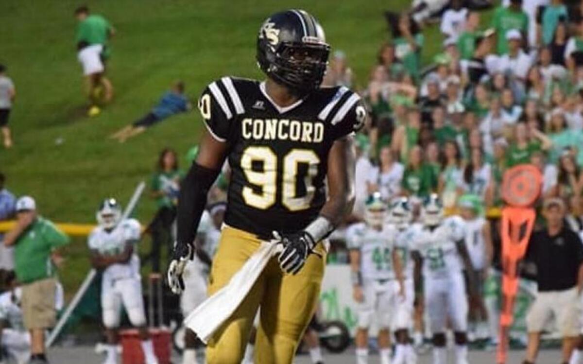 Concord High senior defensive lineman Rick Sandidge is ranked among the nation’s top 150 players in the class of 2018.