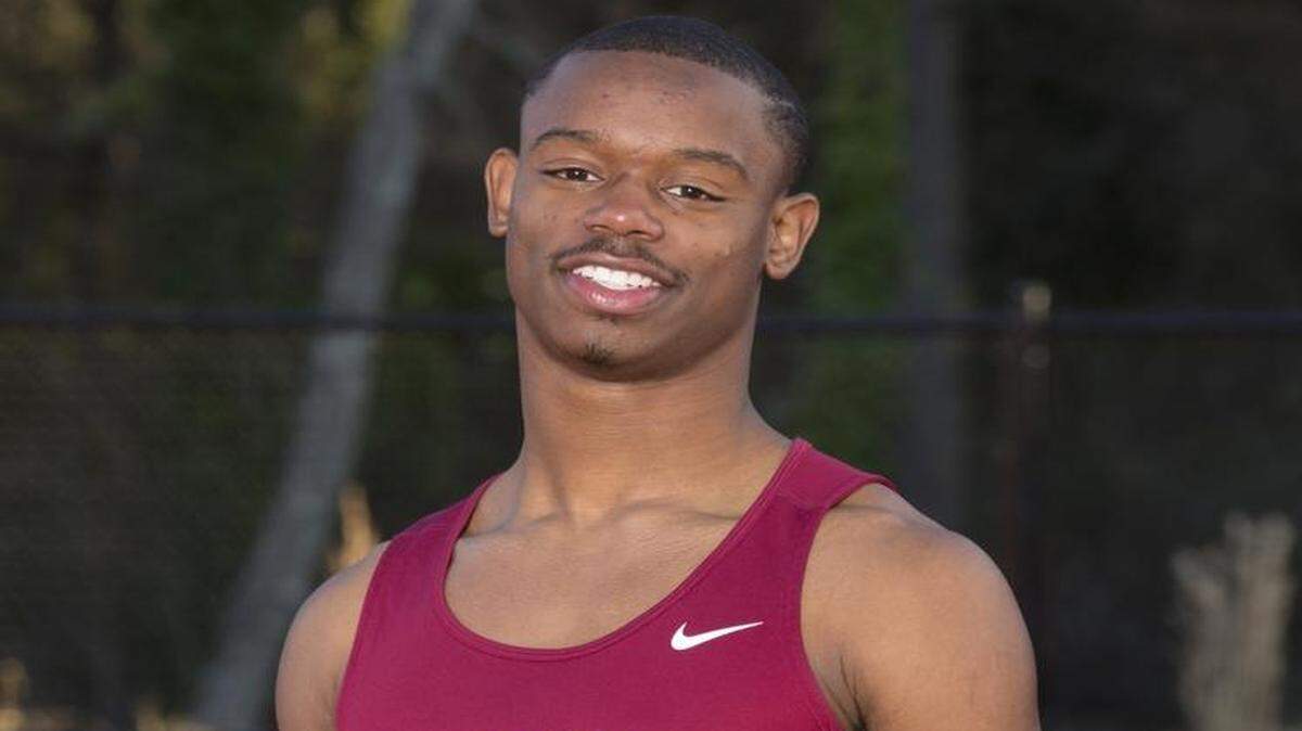 Charlotte Observer spring sports athlete preview: P.J. Lotharp, 18, a senior 100 meters, 200 meters, 4x1 and 4x2 relay track and field runner from Sun Valley High School. Photo by JASON E. MICZEK - www.miczekphoto.com