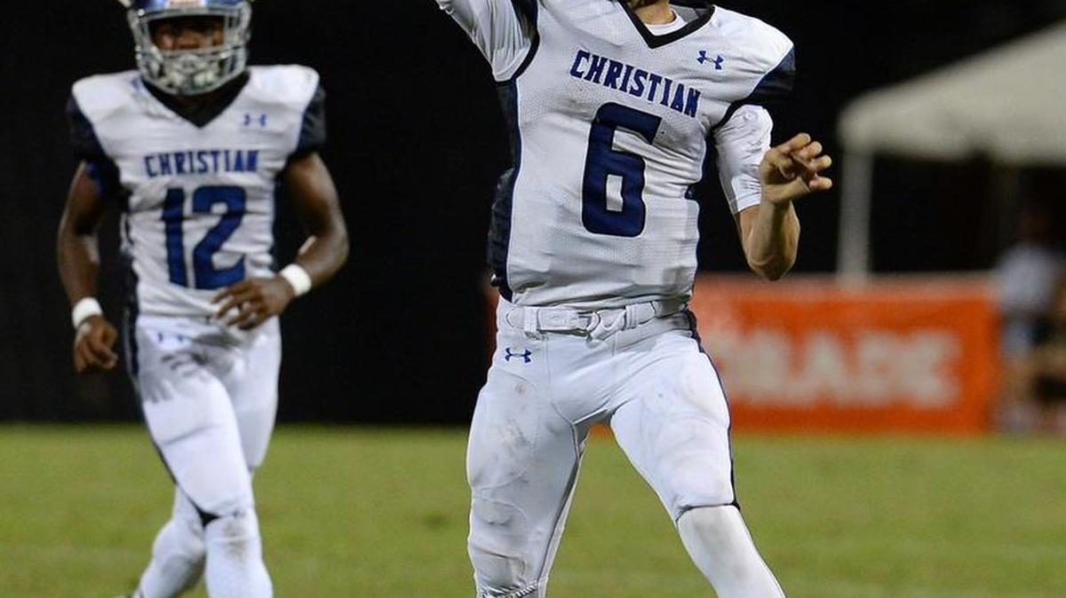 Charlotte Christian quarterback Garrett Shrader is one of the leading passers in the Charlotte Observer’s coverage area