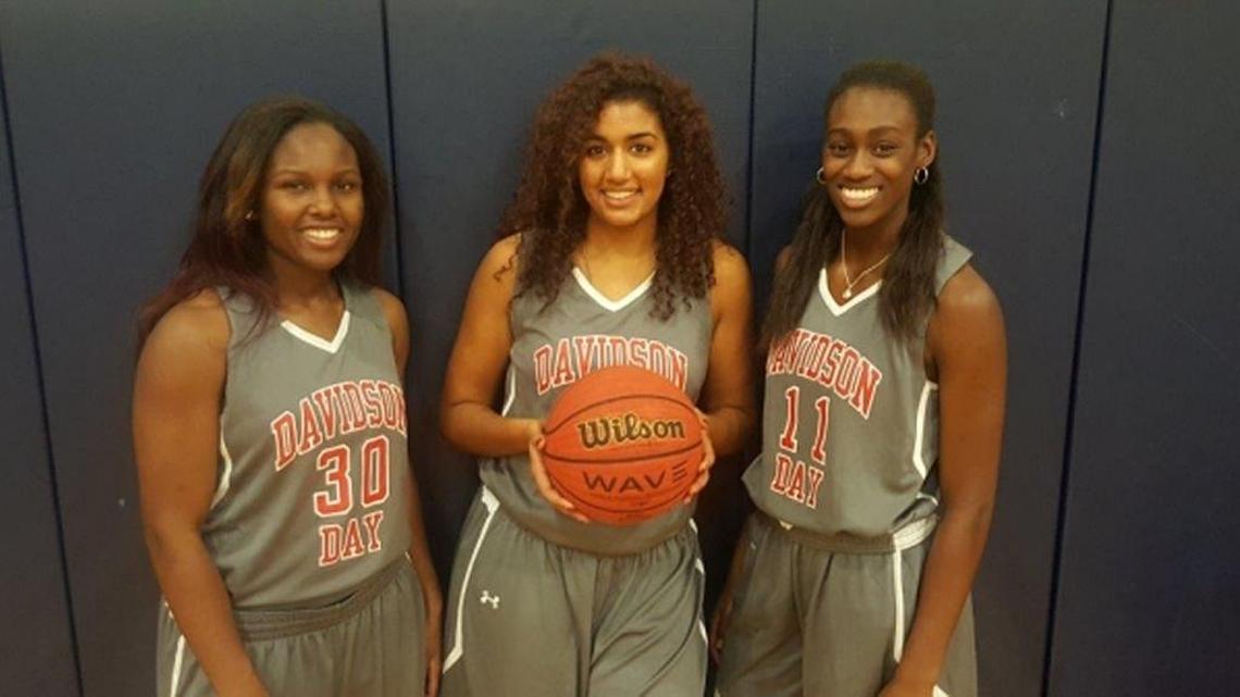 Davidson Day reached the NCISAA 2A state championship last season. Key returnees includeLeft to Right: Anika Riley Parker Tompkins Maya Caldwell.