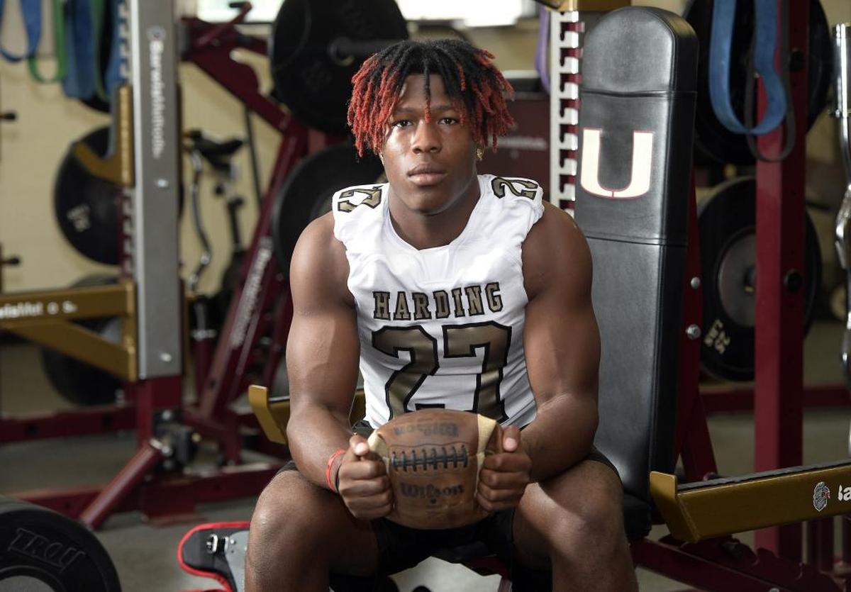 Harding High running back Quavaris Crouch has rushed for more than 2,000 yards this season. He is the nation’s No. 1 running back recruit in the class of 2019.