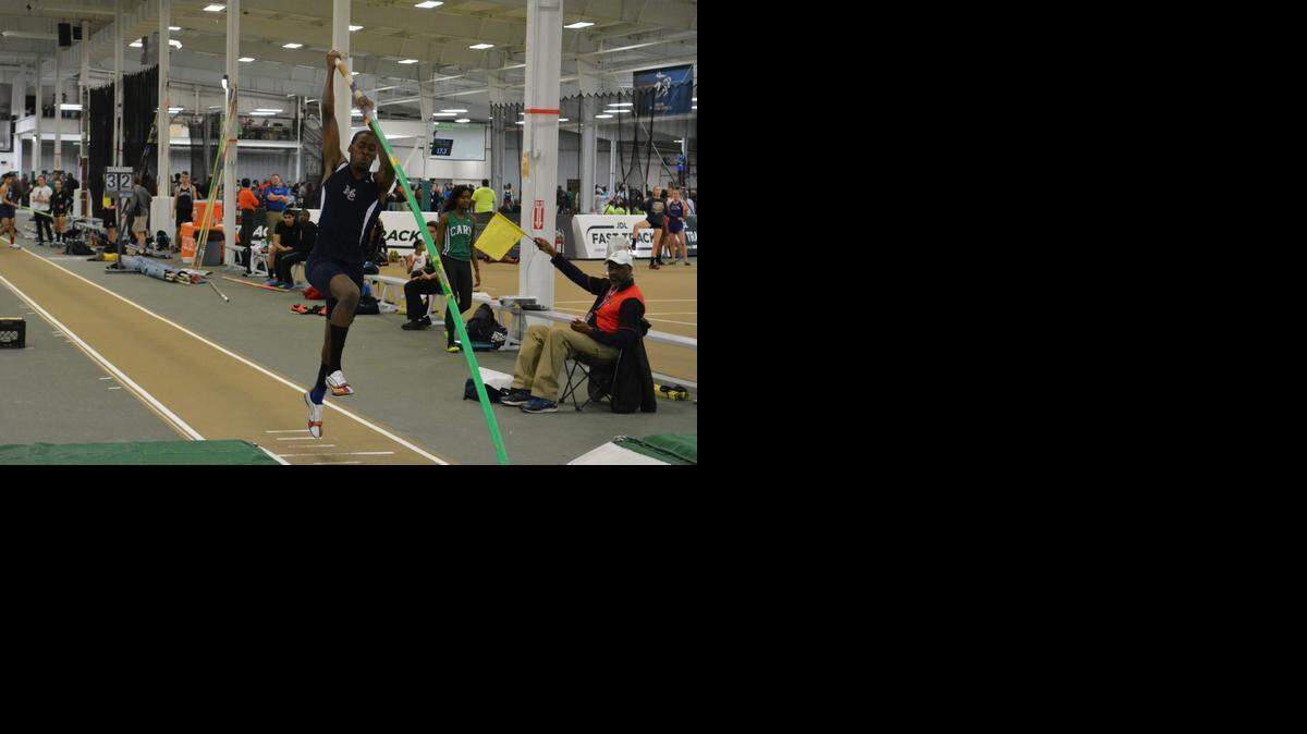
Mallard Creek senior Keon Howe finished fifth in the pole vault at the NCHSAA 4A indoor track state championships. He won the high jump event at the same meet.

