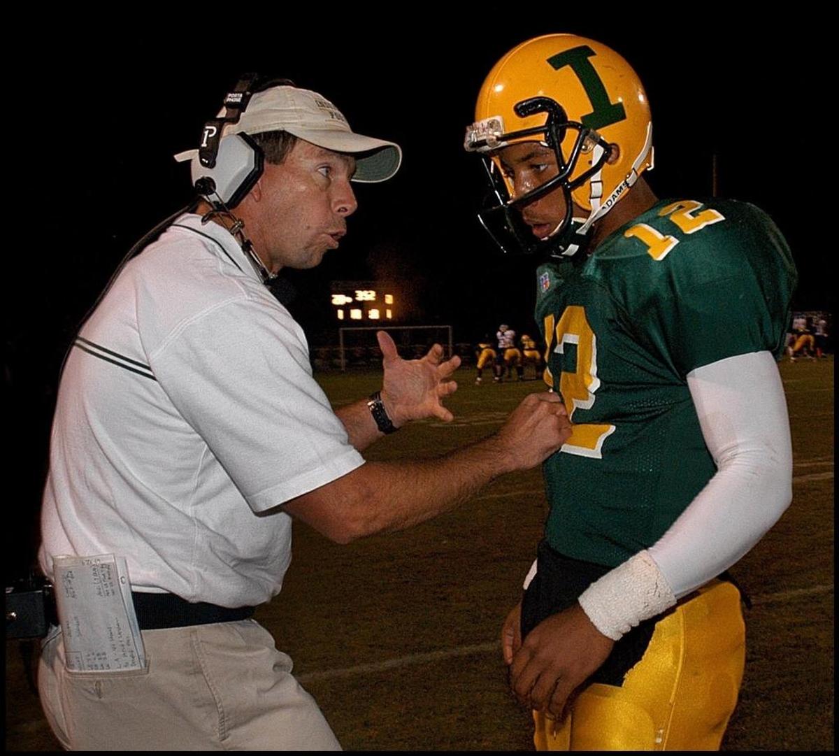 Independence Head Football Coach Tom Knotts helped start a dynasty at the school. The Patriots won 109 straight games and seven straight state championships. PATRICK SCHNEIDER/STAFF
