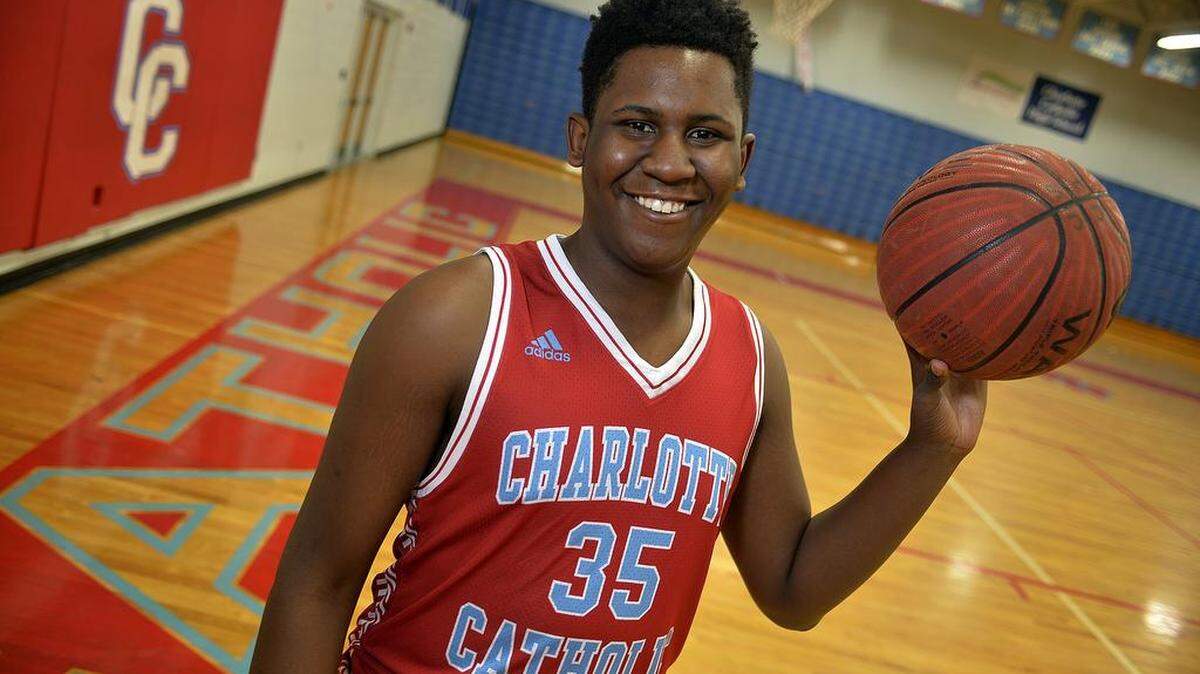 Charlotte Catholic freshman center B.J. Mack averages 12 points, 6.5 rebounds and is receiving college basketball scholarship offers. He’s helped lead the Cougars to a 30-1 record.