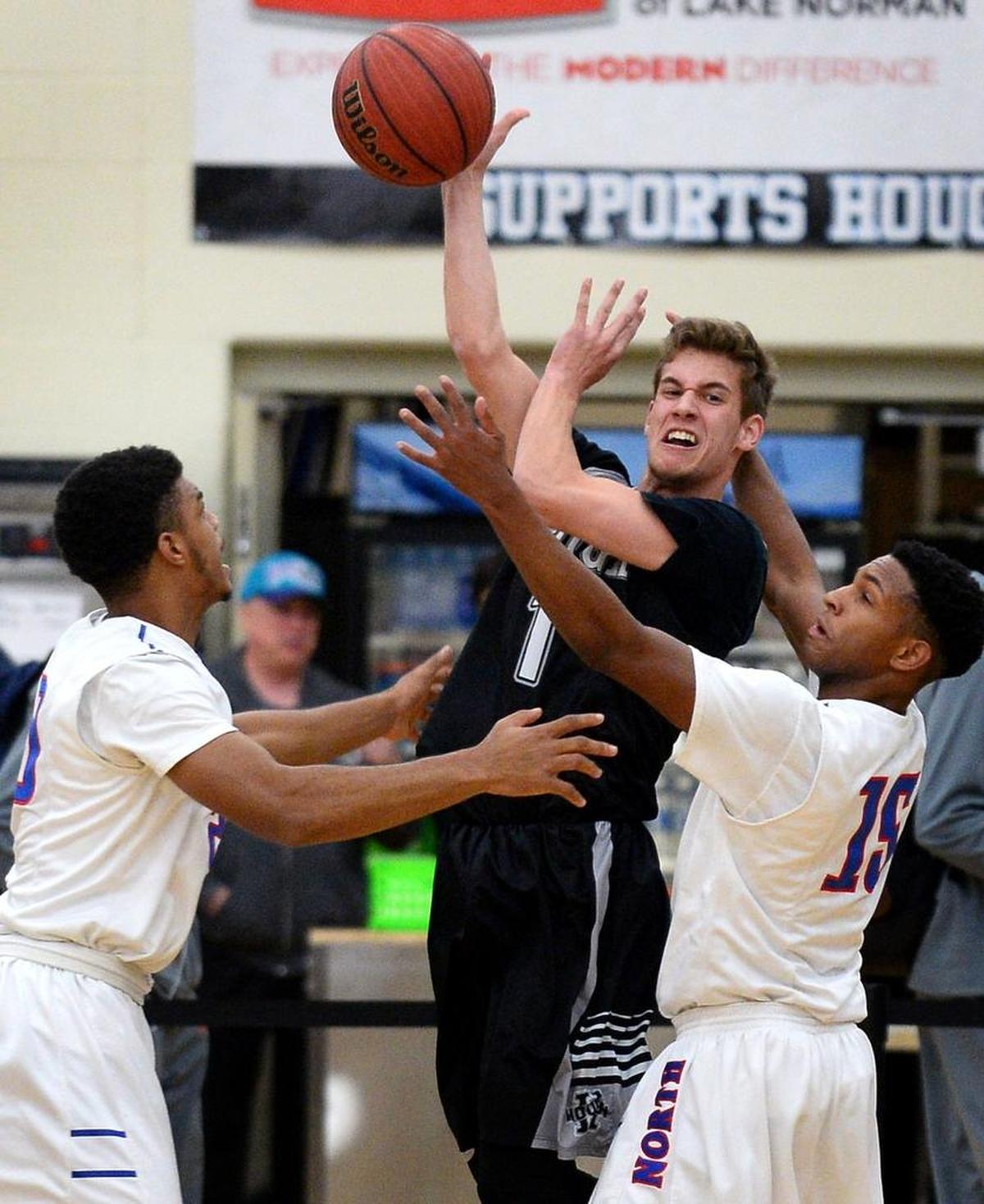 Hough's Cooper Crawford, center, is an Observer #BIG5 top performer