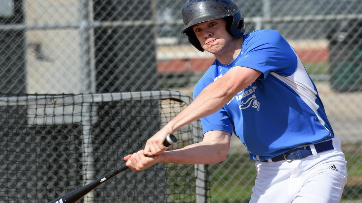 Lake Norman Charter’s Cole Kepley connects on a pitch during batting practice at a recent practice. Kepley has emerged as one of the Lake Norman region’s top hitters, with a .615 batting average through the first two weeks of the 2016 high school baseball season.