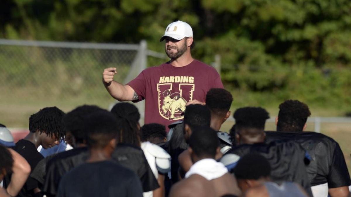 Harding coach Sam Greiner has led his team to the No. 1 overall seed in the NCHSAA 4A playoffs this season.