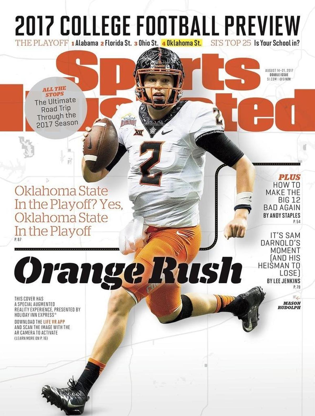 Oklahoma State QB Mason Rudolph, who played high school football in Rock Hill, was on the cover of Sports Illustrated this fall