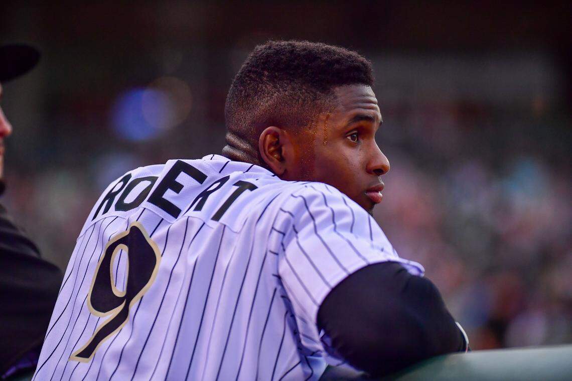 Luis Robert, the Chicago White Sox’s No. 1 prospect, is hitting .326 with five home runs and 11 RBIs in 10 games with the Charlotte Knights.