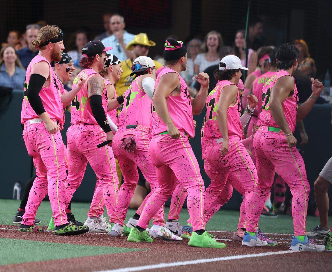 The Party Animals perform Friday, June 6, 2025 at Bank of America Stadium in Charlotte.