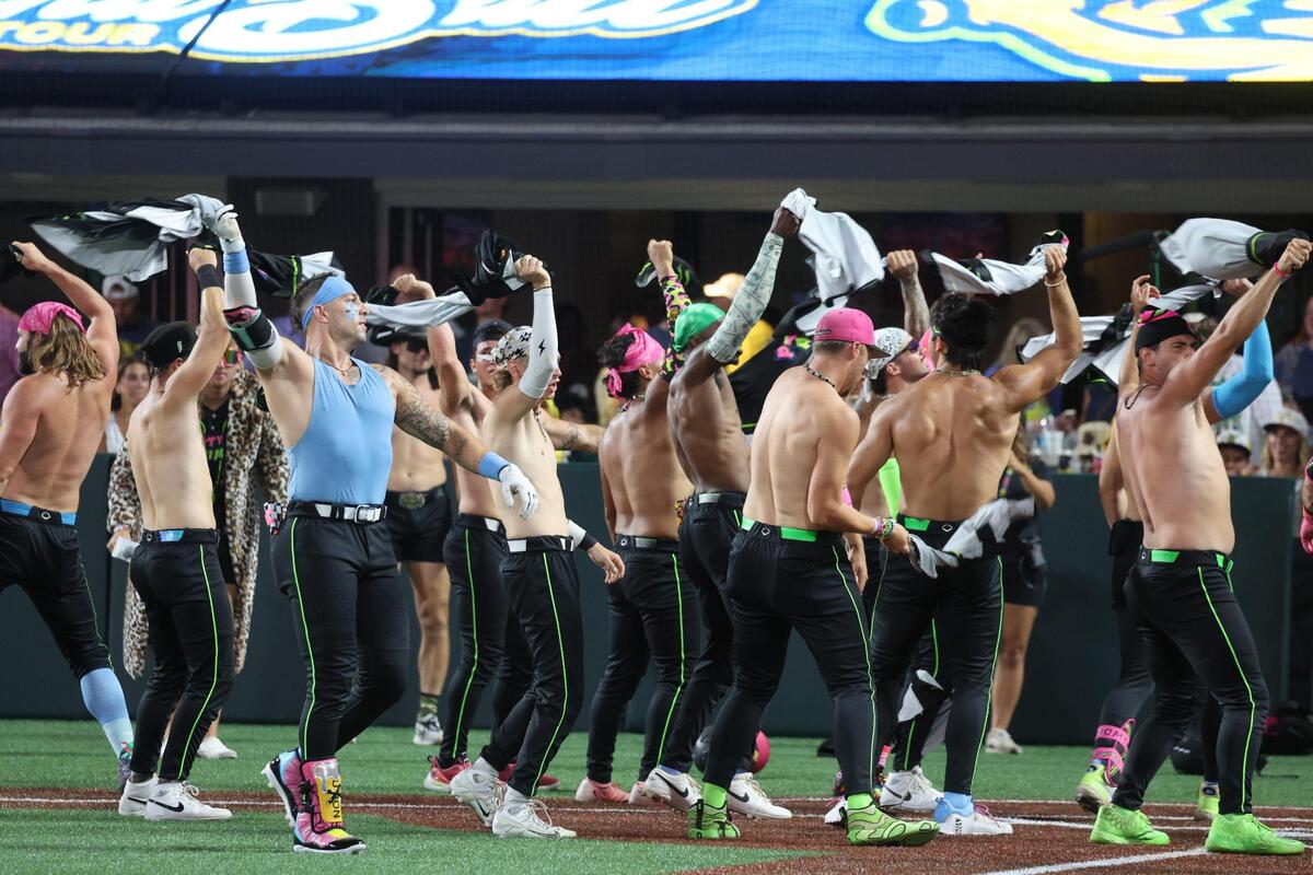 The Party Animals dance Saturday, June 7, 2025 at Bank of America Stadium in Charlotte