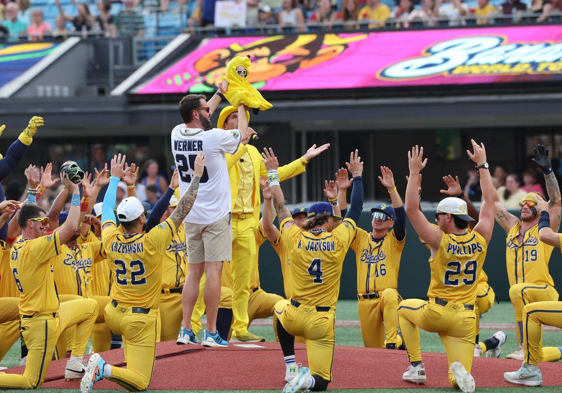 The Savannah Bananas and the Party Animals competed Friday, June 6, 2025 at Bank of America Stadium in Charlotte.