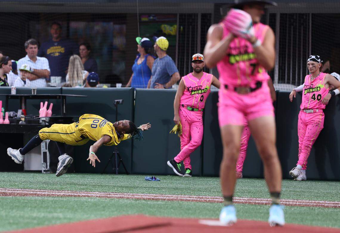 The Savannah Bananas and the Party Animals played Banana Ball Friday, June 6, 2025 at Bank of America Stadium in Charlotte.