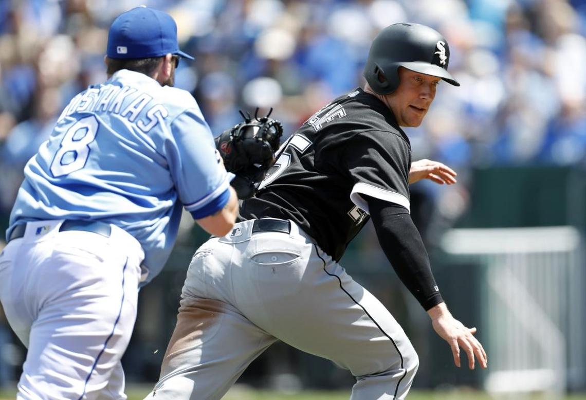 In 19 games with the Chicago White Sox, Cody Asche, right, batted .105 with 21 strikeouts in 62 plate appearances, prompting the White Sox to outright him to the Triple-A Charlotte Knights on May 16.