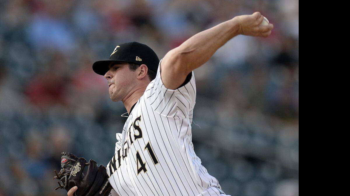 
The Charlotte Knights’ Carlos Rodon has an elite slider, a pitch that makes him the top prospect in the Chicago White Sox organization.

