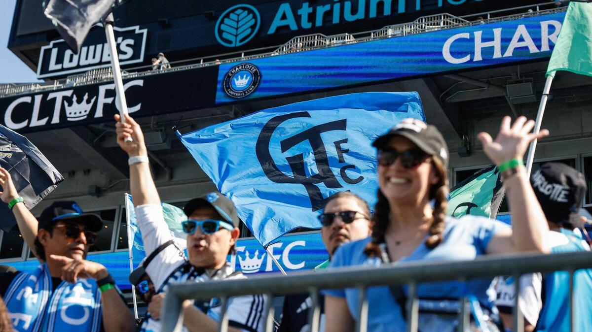 Flags, scarves and chants were waving among the fans in ahead of Charlotte FC’s match against Atlanta United at Bank of America Stadium in Charlotte, NC on Saturday, March 1, 2025. Charlotte FC won their home opener, 2-0.