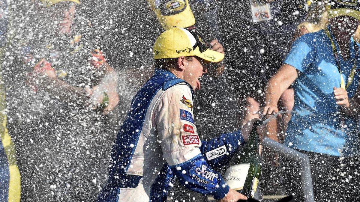 
A.J. Allmendinger’s only career victory came at the Glen in 2014.


