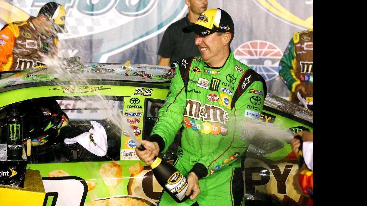 
With Saturday’s win in the Quaker State 400, Kyle Busch improved to 35th in the Sprint Cup series standings and 87 points behind 30th place. He needs to be in the Top 30 in points after race No. 26 in order to use his wins for the Chase.


