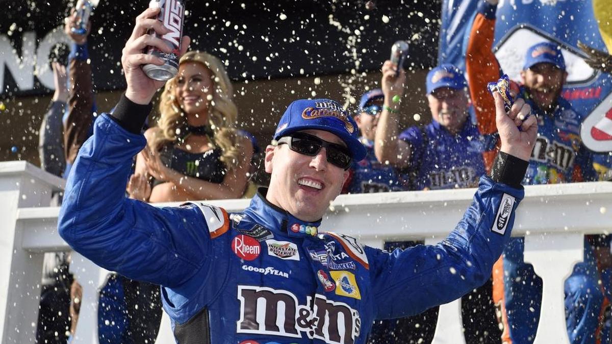 Kyle Busch stormed from the bottom half of the field Sunday at Pocono Raceway on the way to his sixth NASCAR Cup victory of the season.