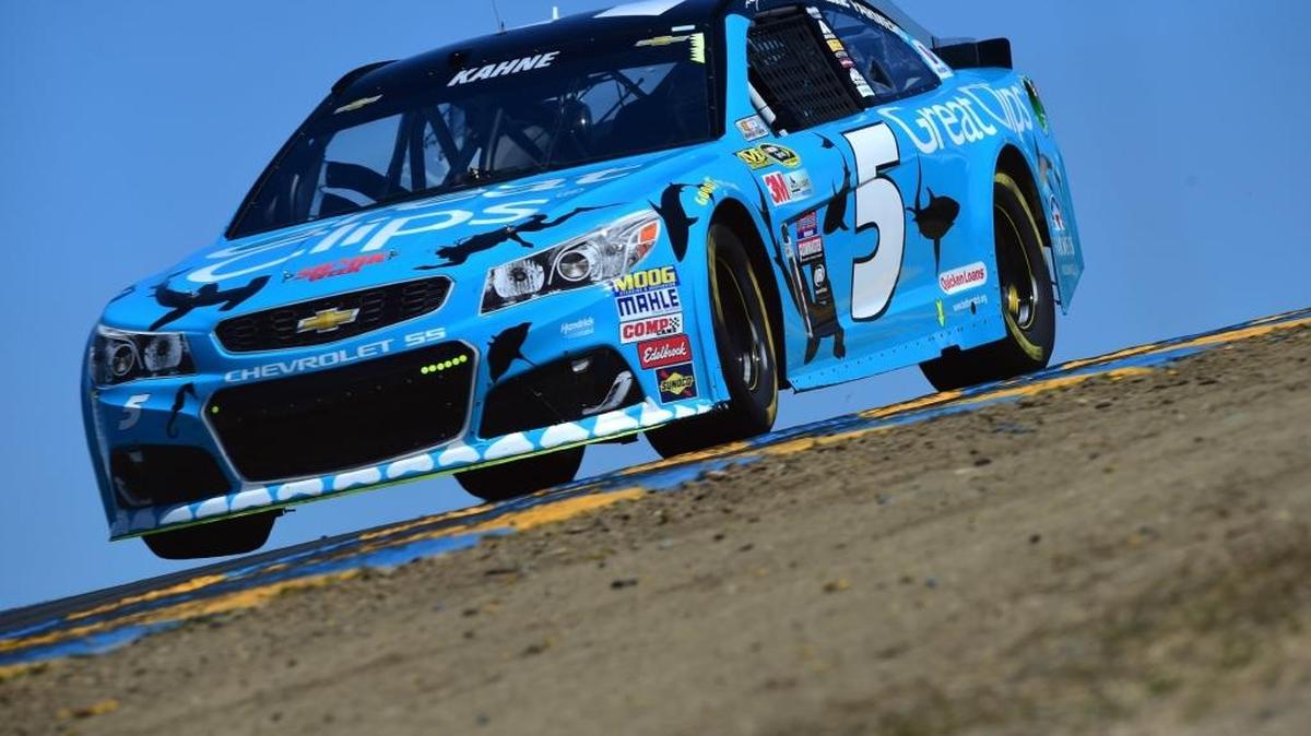 Kasey Kahne heads downhill during practice Friday at Sonoma (Calif.) Raceway.