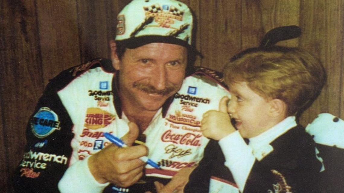 Dale Earnhardt and Wessa Miller, a little girl with spina bifida he met through the Make A Wish Foundation, met on the day of the 1998 Daytona 500. She gave him a penny, which he glued to the dashboard (show below) of the No. 3 Chevrolet that he drove to his only Daytona 500 victory.