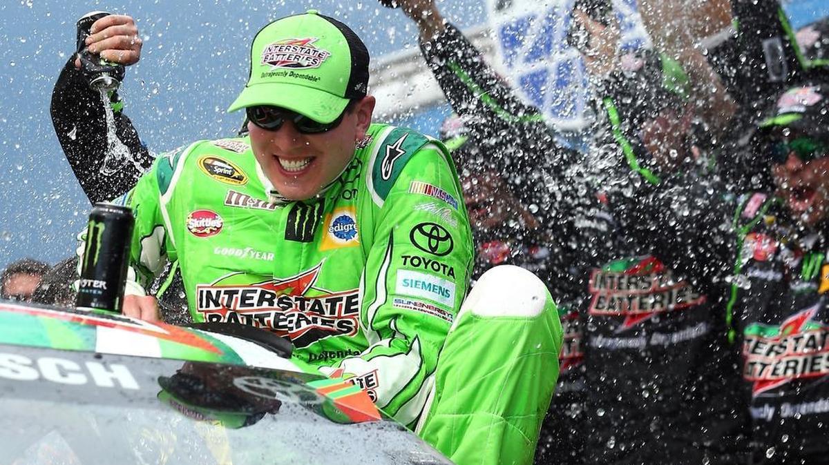 
Kyle Busch has finished in Victory Lane in four of his past five NASCAR Sprint Cup races, become a father for the first time and put himself in position to make NASCAR’s Chase despite missing 11 races with an injury. It’s been a pretty good summer. 

