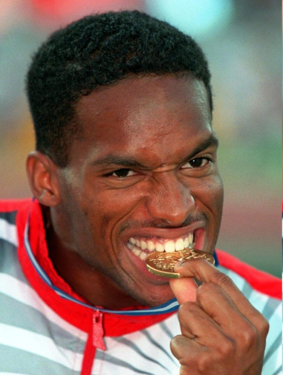 Ato Boldon of Trinidad and Tobago in 1997.