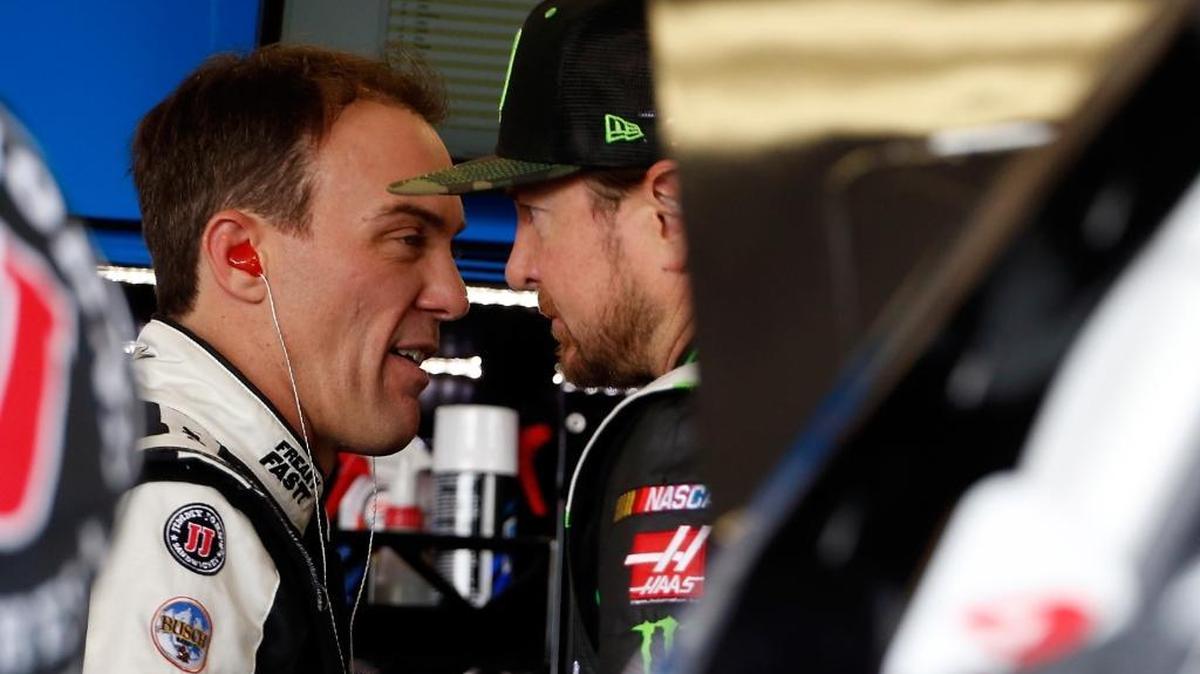 Kevin Harvick, left, will always be among the favorites until he shows signs of slipping. ... Kurt Busch, right, has been fast in practice and is likely frustrated after not winning from the pole the past two races.