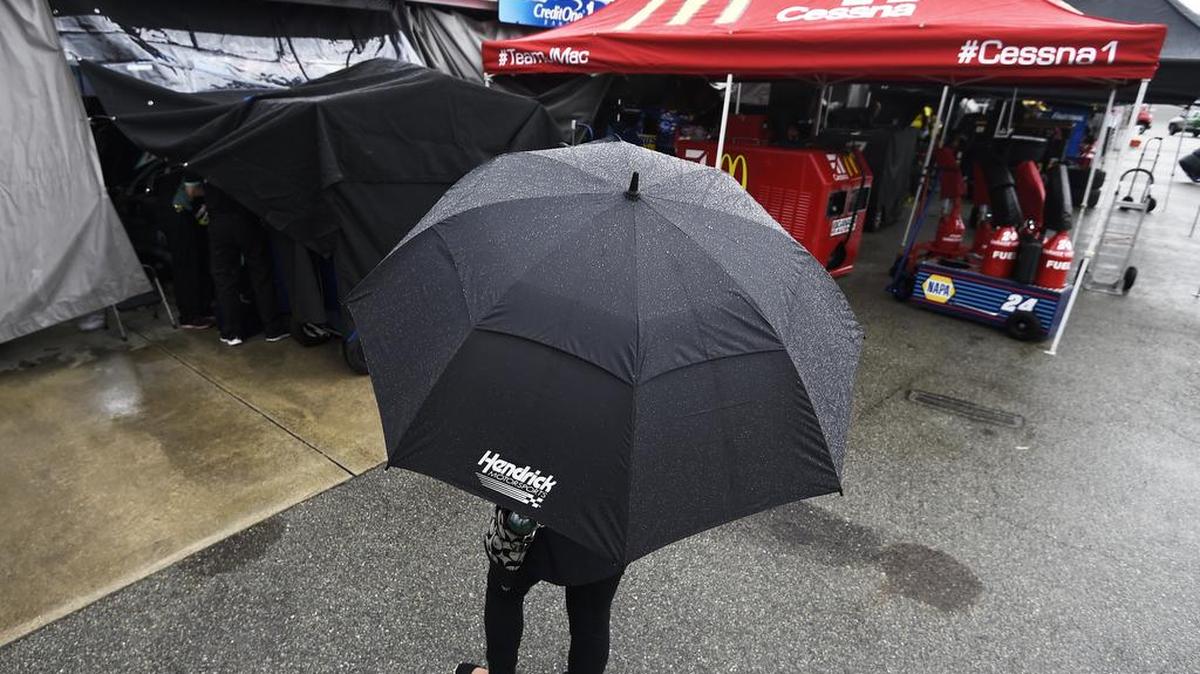 Rain washed out most track activities at Richmond on Friday, including Cup qualifying.