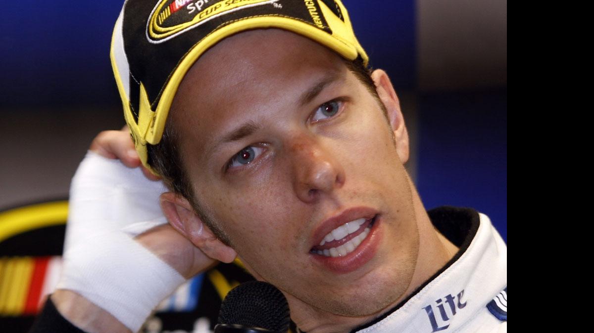 
Brad Keselowski, who won last year’s Quaker State 400, injured his hand on a broken champagne bottle while celebrating his win.


