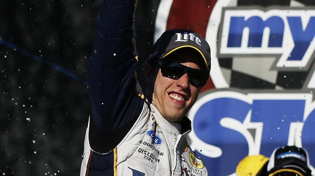 
Brad Keselowski will be returning the site of a big victory for him in 2014, Chicagoland Speedway.

