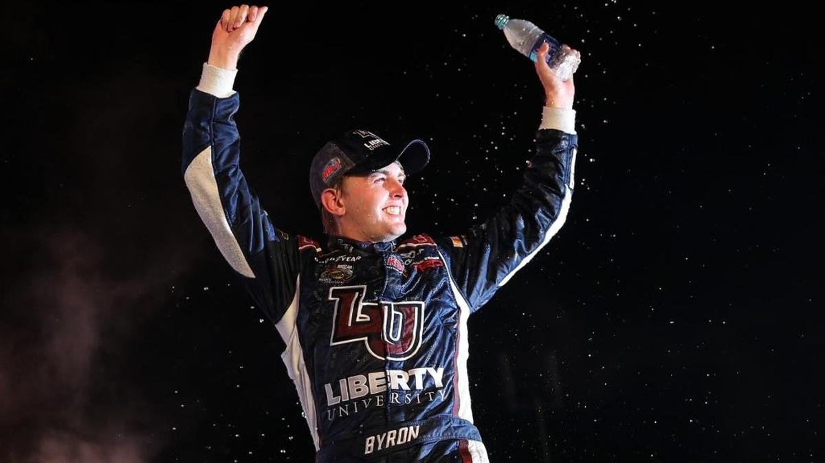 Charlotte’s William Byron won Friday night’s NASCAR Truck race at Texas Motor Speedway.