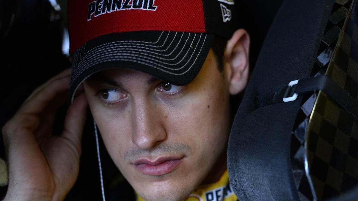 Joey Logano finds a quite moment during Saturday’s practice for Sunday’s NASCAR Sprint Cup Series’ Ford EcoBoost 400 at Homestead-Miami Speedway. Logano is one of four contenders for the Chase championship.