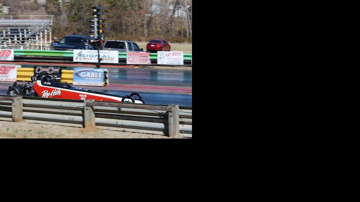 
Gage Childers races his Junior Dragster at Mooresville Dragway. 
