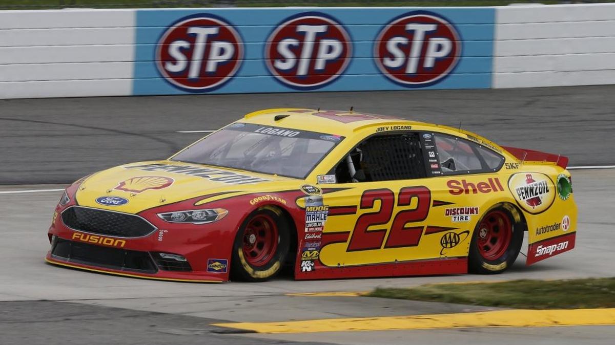Joey Logano won his third consecutive pole at Martinsville Speedway on Friday.