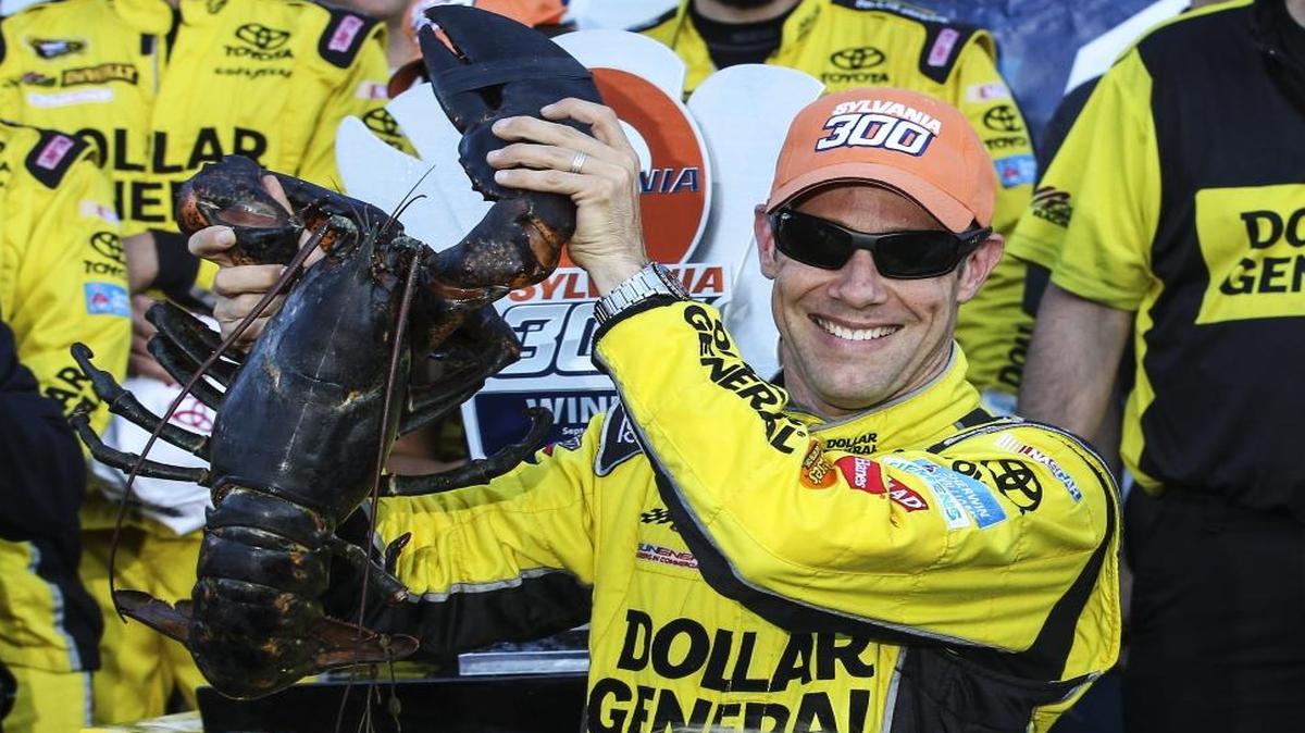 Victory Lane celebrations include crustacians at New Hampshire, including the giant lobster Matt Kenseth held in 2015. He also won at the track last July, his most recent victory in the Cup Series.