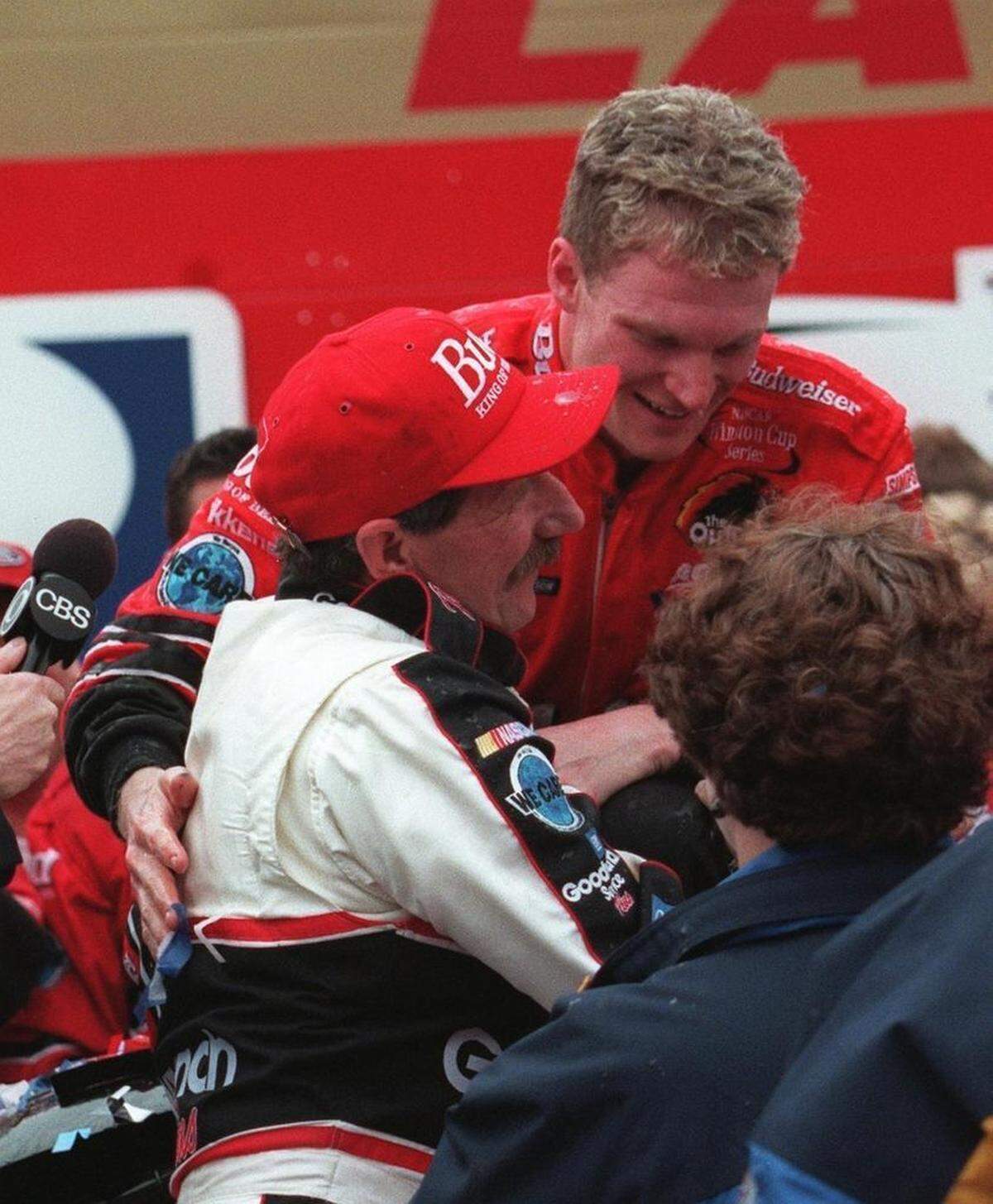 Just 12 races into his career in NASCAR Cup Series, Dale Earnhardt Jr. made his way to Victory Lane for the first time, winning the DirecTV 500 at Texas Motor Speedway. His father met him in Victory Lane, and that moment has endured for the younger Earnhardt’s career.