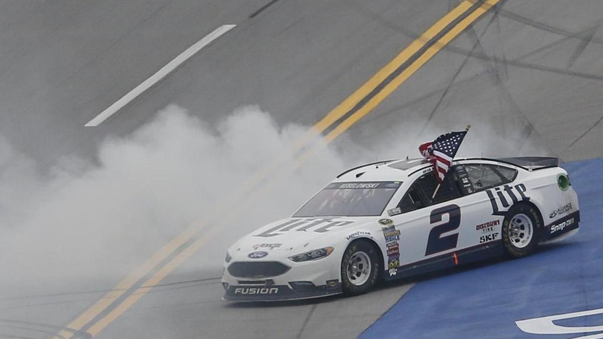 Brad Keselowski won last week’s race at Talladega Superspeedway.