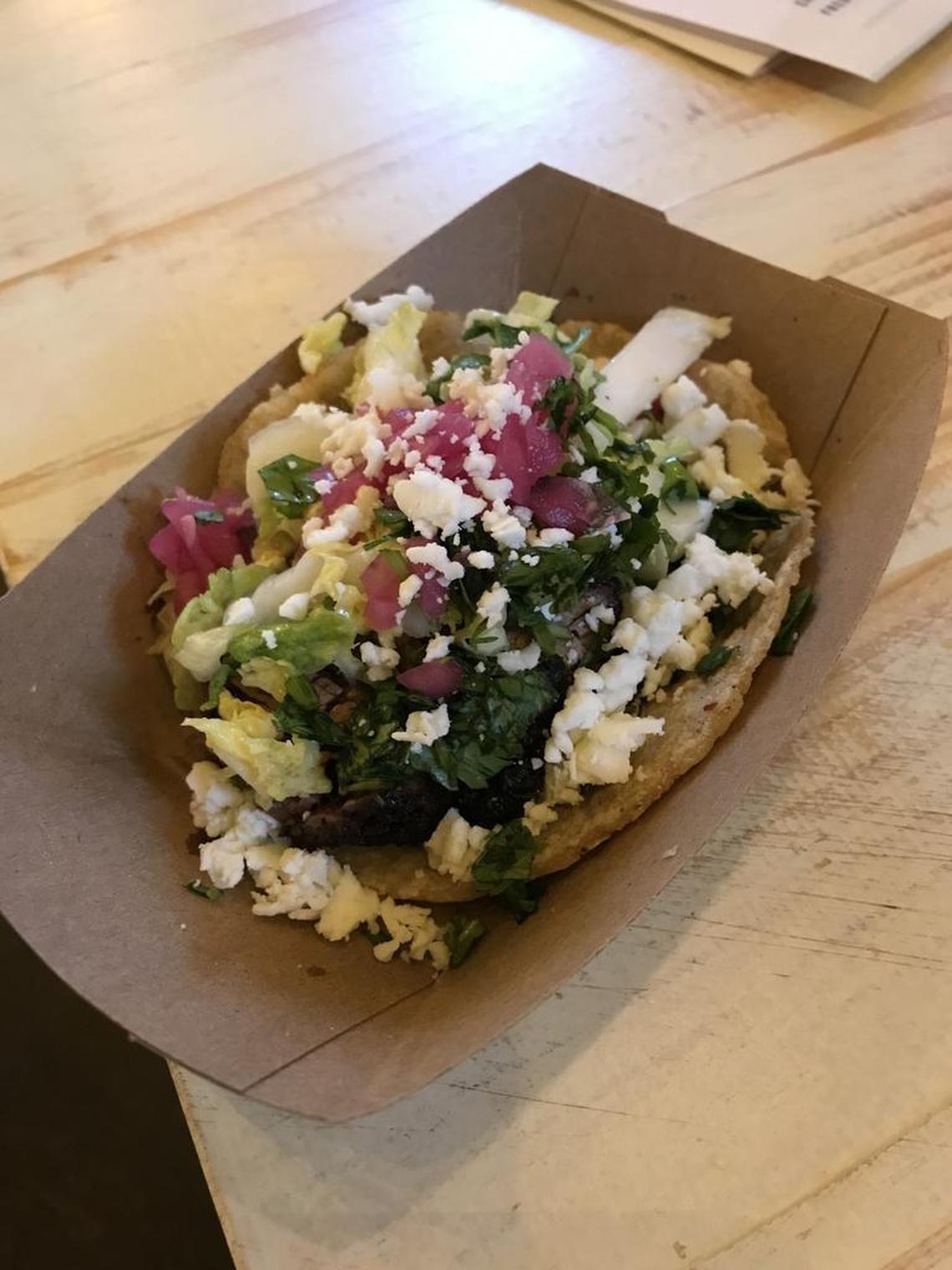 The carne asada taco, Jimmie Johnson’s favorite, is one of the main dishes Johnson insisted should be on the Southbound menu.