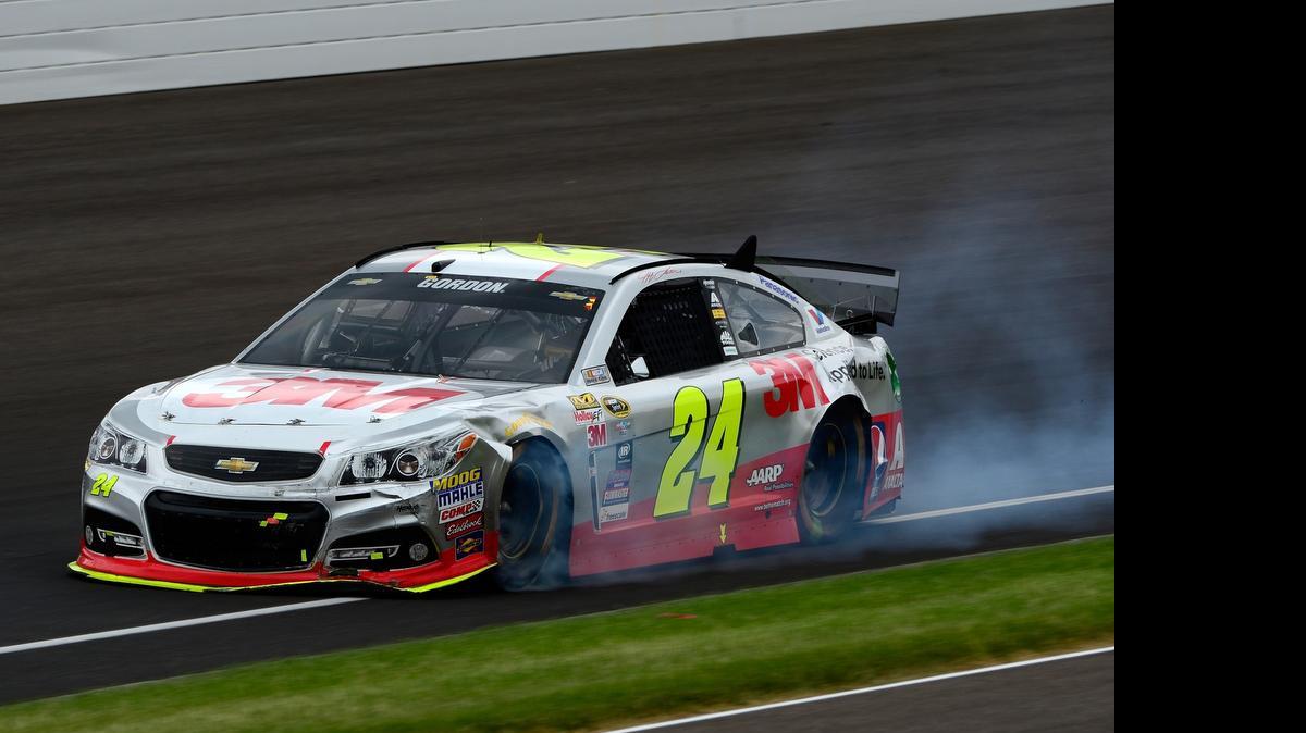 
Sunday’s wreck, which was precipitated when Jeff Gordon took evasive action after Clint Bowyer spun in front of him, caused significant damage to Gordon’s car.


