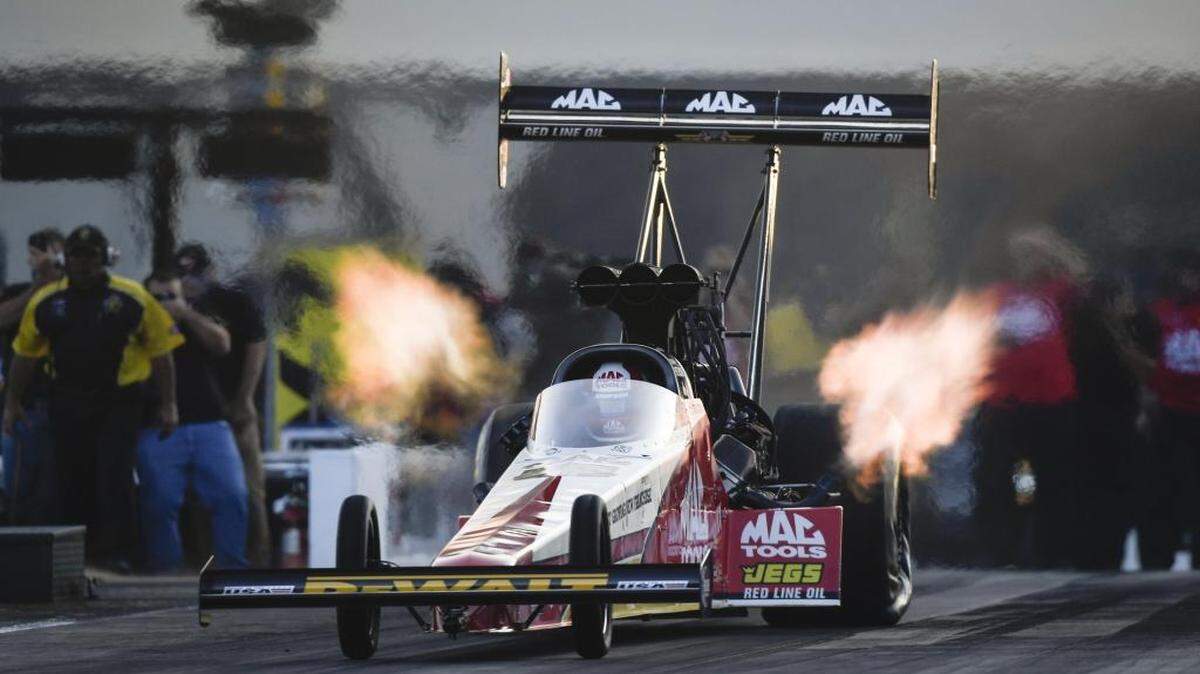 Doug Kalitta, seen here in qualifying, opened the six-race NHRA Countdown to the Championship with a Top Fuel win in Sunday’s Carolina Nationals at ZMax Dragway in Concord.