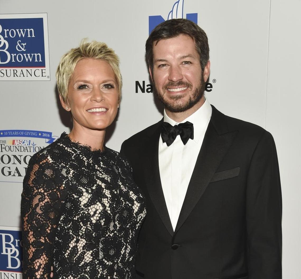 Sherry Pollex, left, who has battled Stage 3 ovarian cancer, recently completed her last bout of chemotherapy and is expected to be at Daytona International Speedway to watch reigning NASCAR Cup Series champion Martrin Truex Jr., her boyfriend, in Sunday’s Daytona 500.