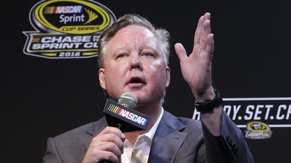 NASCAR chairman Brian France said he expects to soon announce a new title sponsor for the sport’s top series.