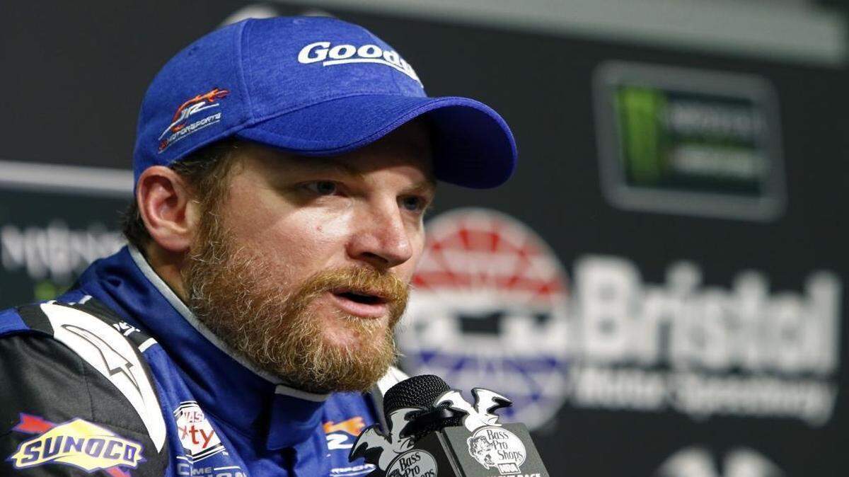 Thursday at Bristol Motor Speedway, NASCAR’s most popular driver struggled to explain his reaction to the deadly attacks in Barcelona and Charlottesville.