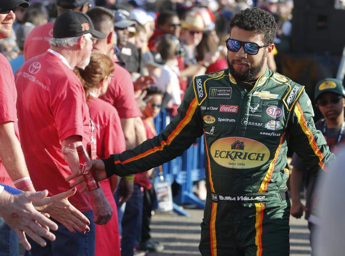 NASCAR driver Darrell “Bubba” Wallace Jr. is one of the drivers that the sport hopes will become a future star to help fuel rivalries and increase the sport's popularity, said Speedway Motorsports CEO Marcus Smith.