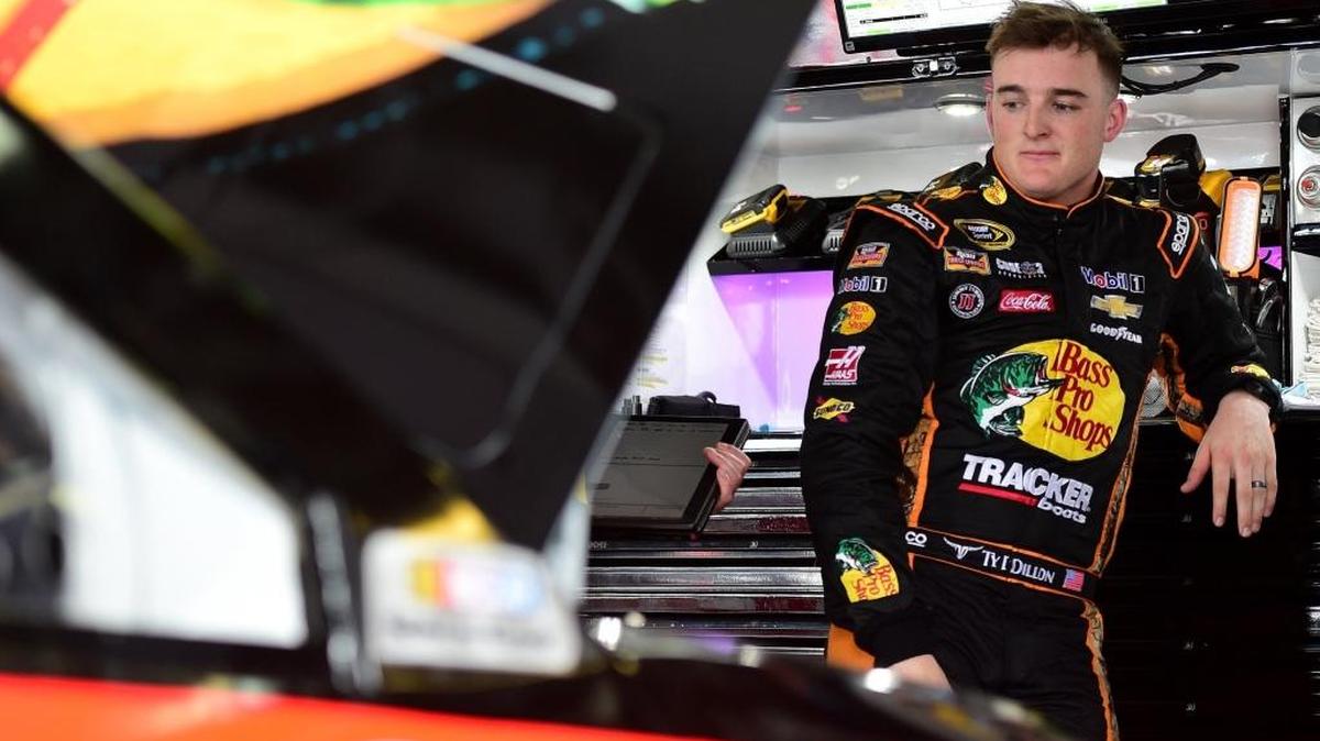 Ty Dillon will take over for Tony Stewart after the first caution in Sunday’s Geico 500 at Talladega Superspeedway.