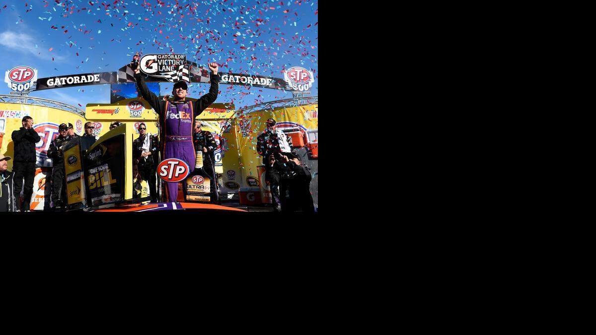 
Denny Hamlin hadn’t been to victory lane in almost a year. His previous win was last May at Talladega. Hamlin led 91 laps Sunday, including the final 28, and held off Brad Keselowski in the STP 500 at Martinsville Speedway.
