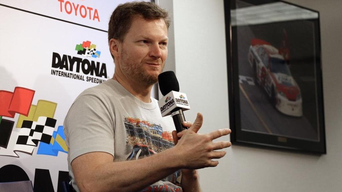 Dale Earnhardt Jr. was at Daytona Beach, Fla., for the Daytona 500, but not to drive. And that, he said, was a relief as he transitions to his next, very busy, phase of life.