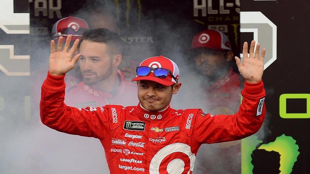 In Saturday’s NASCAR All-Star Race, Kyle Larson couldn’t capitalize on his dominant start and finished 1.274 seconds behind champion Kyle Busch.