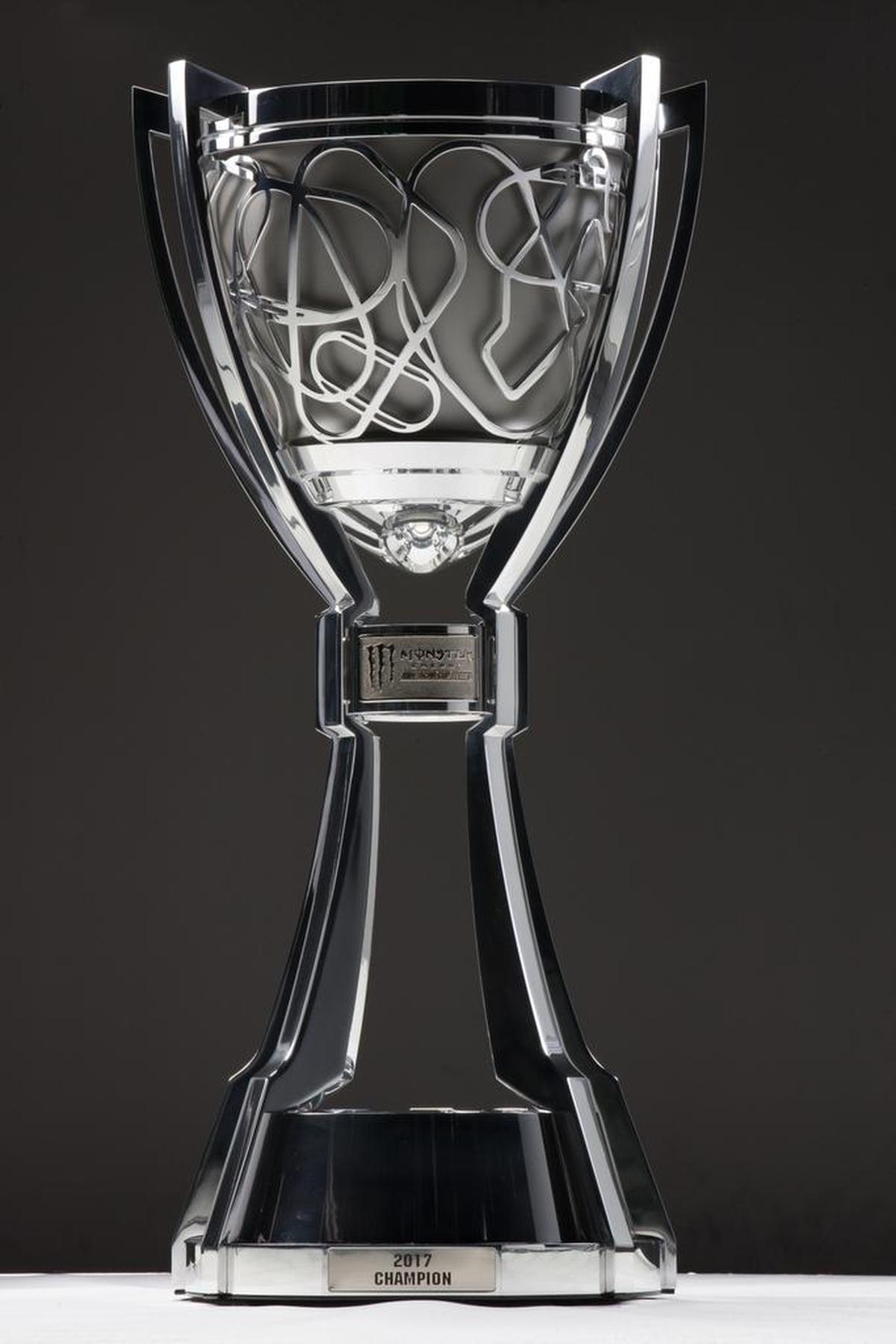 Here is the trophy the 2017 Monster Energy NASCAR Cup Series champion will earn after the final race of the season in Miami.